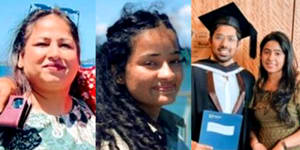 Drowning victims (from left) Reema Sondhi,43,Kirti Bedi,20,Jagjeet Singh Anand,23,and Suhani Anand,20.