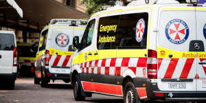 The NSW Ambulance network was inundated on Monday,with 400 calls in two hours.