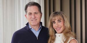 Dell Computers billionaire Michael Dell and his wife Susan.