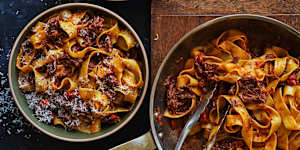 Danielle Alvarez's beef short rib ragu with pappardelle.