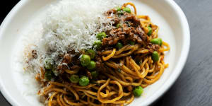 Go-to dish:Ground wagyu with thin egg noodles is like a Vietnamesed spag bol.
