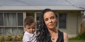 Michelle Young is raising five children in Braybrook,in Melbourne’s west. 