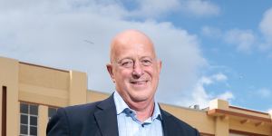 Mondelez global CEO Dirk Van de Put,at the Cadbury factory in the Hobart.