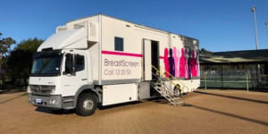 BreastScreen clinics in Greater Sydney,including the mobile van,have been suspended as staff are redeployed by local health districts.