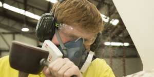  Michael Butler is a first-year stonemason apprentice.