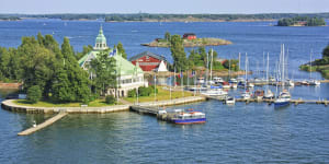 Islands in the Baltic Sea near Helsinki in Finland.