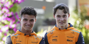 McLaren teammates Lando Norris and Oscar Piastri.