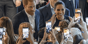 Duke and Duchess of Sussex,Harry and Meghan,at the Royal Children’s Hospital. 