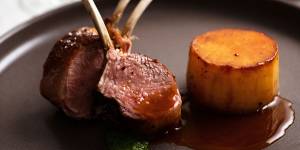 Lamb cutlets with fondant potato and jus