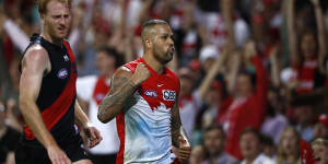 Don that:Lance Franklin had many a big game against the Bombers through his distinguished career.