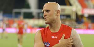 Gary Ablett jnr and his troublesome left shoulder.