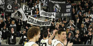 It’s been a tough season for the black and white faithful,but they were treated to a win over the reigning premiers at the MCG.