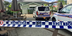 Staff member inside Brisbane bar when gunman fired from boat