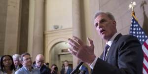 Speaker of the House Kevin McCarthy during the debt ceiling standoff.