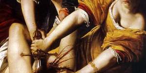 Raped as a teenager,Artemisia Gentileschi channelled her pain into her art,such as in this painting,depicting the biblical story of Judith slaying Holofernes.