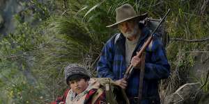 Dennison,aged 12,with Sam Neill in Hunt for the Wilderpeople.
