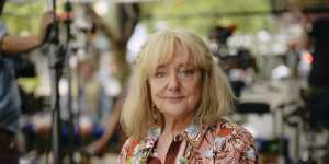 Denise Scott has returned to the set of Mother and Son.