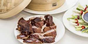 Peking Duck at Palace Chinese Restaurant.