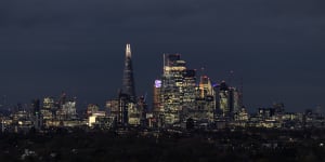 The City of London,where the Chancellor of the Exchequer Jeremy Hunt announced a plan to cut billions in government spending,while raising billions more in taxes. 