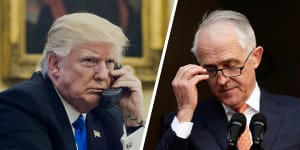 'Trump kept talking over the top of me':Turnbull recounts tense call