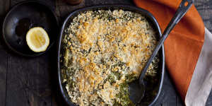 Karen Martini's silverbeet gratin.