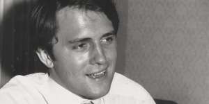 Malcolm Turnbull pictured in 1977 when he was writing for the Bulletin.