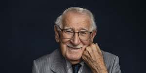 Eddie Jaku,100-year-old author and Auschwitz survivor,in Randwick.