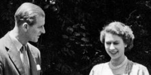 Princess Elizabeth and the Duke of Edinburgh at Treetops,Kenya,in February 1952. 