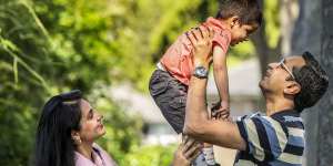 Kellyville family Prachi Patel and Chirag Anandwala,with their son Ruhaan Anandwala,have now changed school catchments.