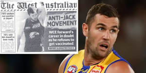 West Coast Eagles star forward Jack Darling is suing Seven West Media and 7NEWS Perth reporter Ryan Daniels over the organisation’s coverage of his alleged stance on the COVID-19 vaccine.