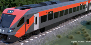 An artist’s impression of the new Spanish-built regional trains.