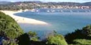 The view from the lookout above Bar Beach