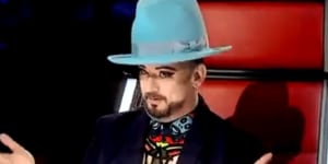 'I'm famous all over the world':Boy George sledges Delta Goodrem