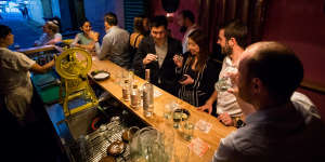 Cantina OK! is a shipping container-sized mezcal bar.
