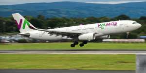 Wamos leases aircraft,pilots and crew for charters. Air New Zealand is using the airline after grounding some aircraft due to supply-chain issues around engines.