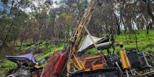 Drilling at Advance Metals’ Happy Valley gold prospect in Victoria’s northeast.