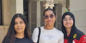 Mindulie Wijayarathna,Lanisha Reddy and Zee Shuaib are second year students who became friends during class.