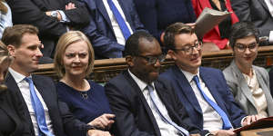 Britain’s Prime Minister Liz Truss in the House of Commons in London,last Friday.