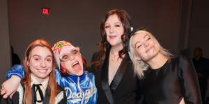 From left,Julien Baker,boygenius insider Billie Eilish,Lucy Dacus and Phoebe Bridgers at Variety Hitmakers in LA last month.