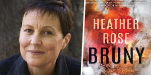 Author Heather Rose and her novel Bruny.