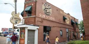 The original Sun Studio in Memphis,Tennessee where Elvis’ recording career began.