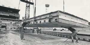 From the Archives,1977:Packer plants the hollowed turf of VFL Park