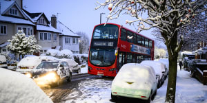 Coal plants placed on standby in UK as snow blankets London