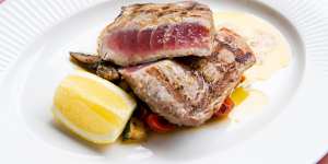 Pav and Heidi's big-eyed tuna with grilled salsa is like barbecued sashimi that melts on the tongue.