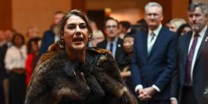 Lidia Thorpe heckled King Charles at Parliament House.