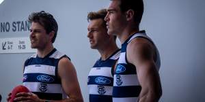 New Cats Isaac Smith,Shaun Higgins and Jeremy Cameron.