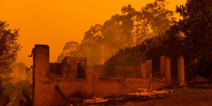 The town of Mogo on the NSW South Coast was devastated by fire on New Year's Eve.