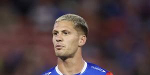 King of the Hunter:Kalyn Ponga before kick-off