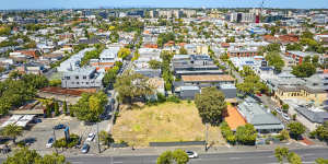 The vacant site at 290-294 Punt Road,South Yarra.
