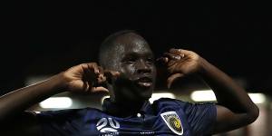 Emerging Central Coast Mariners star Alou Kuol is one of the many young stars who has lit up this new A-League season,one of the best in recent memories.